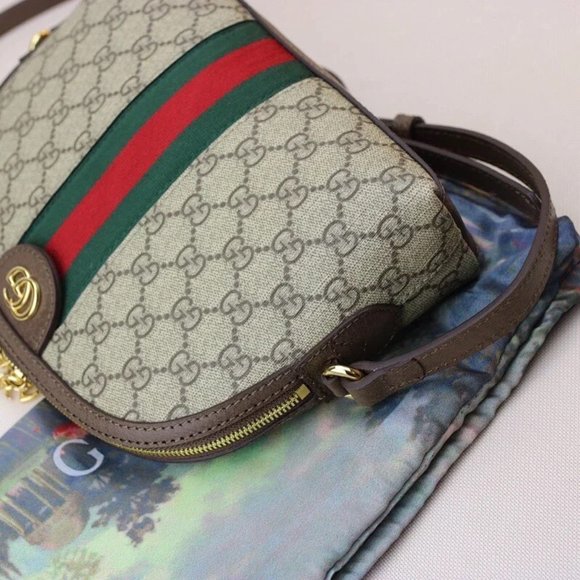 Gucci Shell Shoulder Bag Grey - Picture 5 of 10